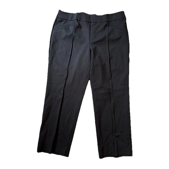 est 1946 pants Black Pull On Size XL Petite New Straight Classic - Picture 2 of 7